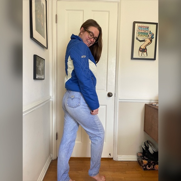 70s Vintage Ispo International Blue Ski Coat - Picture 5 of 12